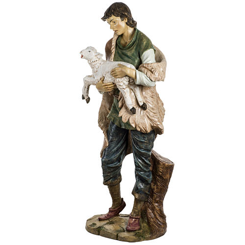 Berger avec mouton 180 cm résine Fontanini 2