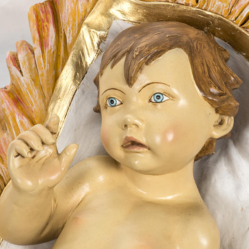 Niño Jesús 180 cm. con cuna resina Fontanini 3
