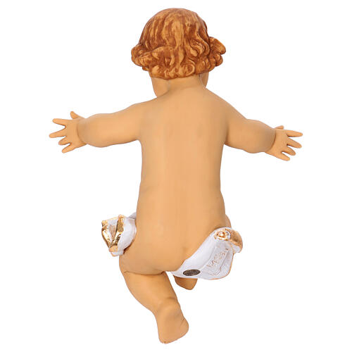 Menino Jesus 37x48 cm para Presépio Fontanini de altura média 125 cm com berço resina Fontanini 5