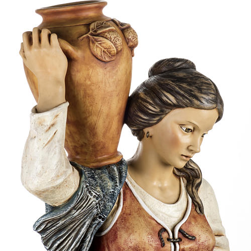 Femme avec amphore crèche Fontanini 125 cm résine 2
