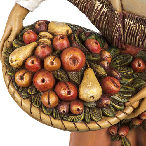 Femme avec fruits crèche Fontanini 125 cm résine 2