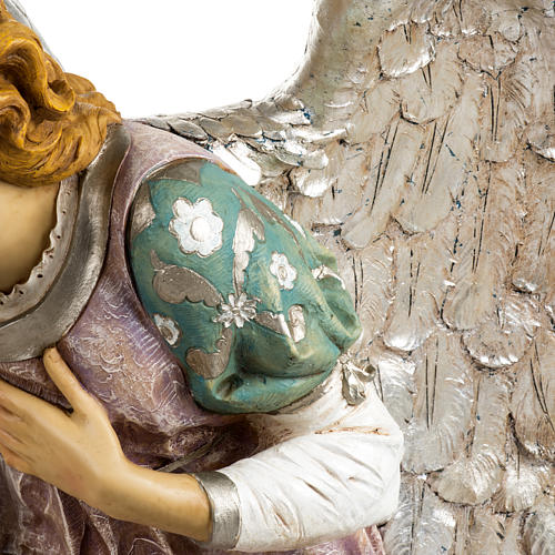 Kneeling angel in resin, 125cm by Fontanini 3