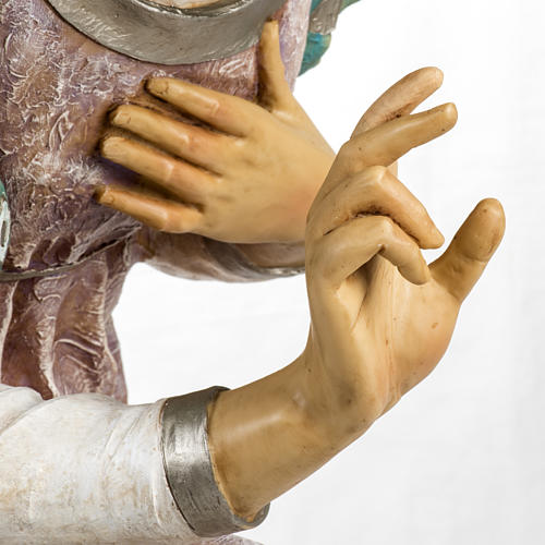 Kneeling angel in resin, 125cm by Fontanini 6