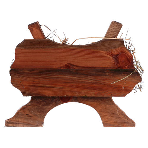 Christkind bekleidet und Wiege aus Holz Fontanini 125 cm 8