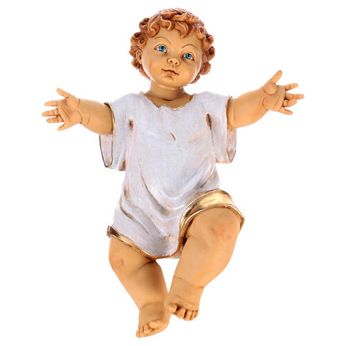 Niño Jesús con cuna de madera 125cm. Fontanini 5