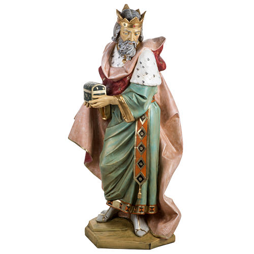 White Wise King in resin, 125cm by Fontanini 1