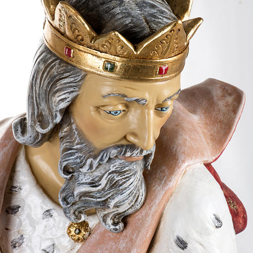 White Wise King in resin, 125cm by Fontanini 2