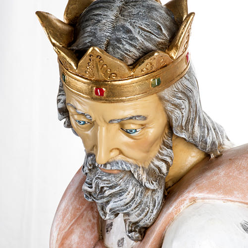 White Wise King in resin, 125cm by Fontanini 4