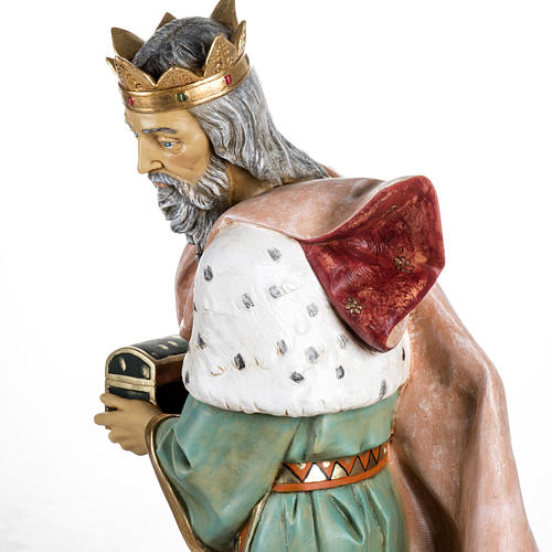 White Wise King in resin, 125cm by Fontanini 7