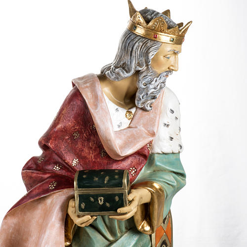 White Wise King in resin, 125cm by Fontanini 9