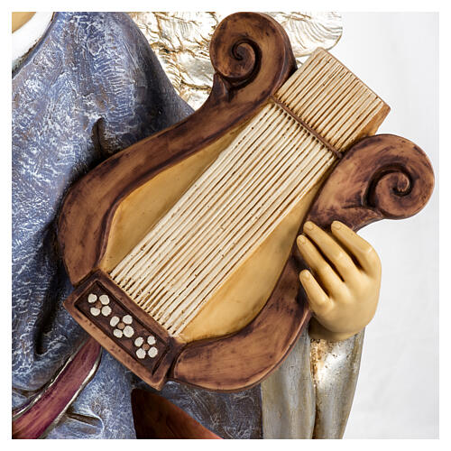 Anjo em pé resina para Presépio Fontanini com figuras de altura média 125 cm 6