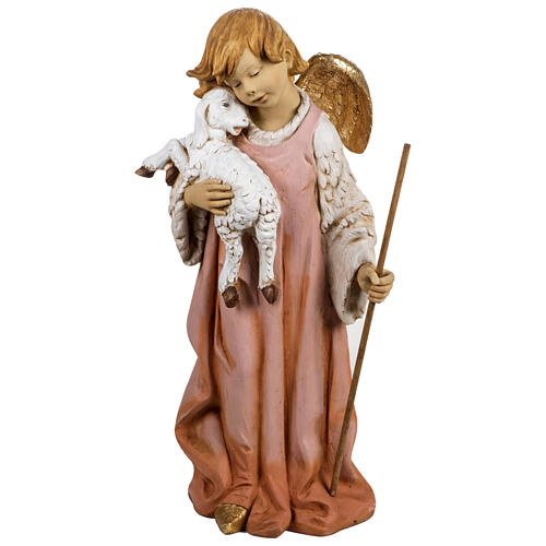 Angel with lamb in resin, 125cm by Fontanini 1