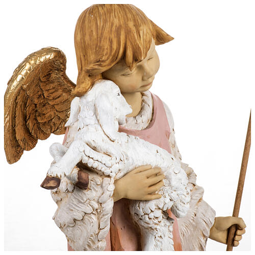 Angel with lamb in resin, 125cm by Fontanini 6