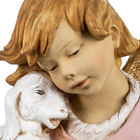 Santons crèche: Ange et agneau crèche Fontanini 125 cm résine