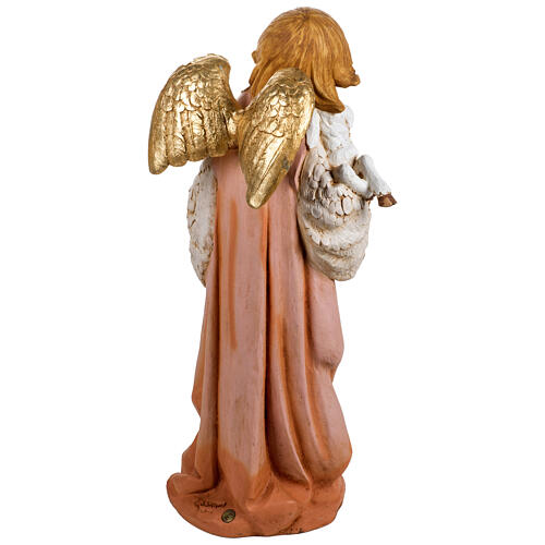 Anjo com cordeiro resina para presépio Fontanini com figuras de altura média 125 cm 7