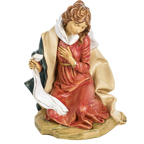 Maria para Presépio de Natal com figuras de altura média 85 cm resina Fontanini 1