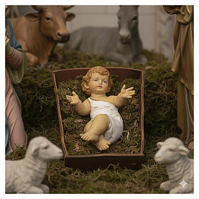 Enfant Jésus Fontanini 85 cm crèche en bois