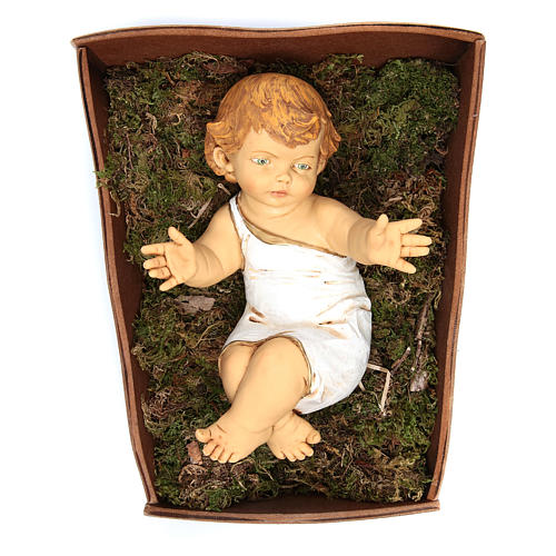 Enfant Jésus Fontanini 85 cm crèche en bois 1