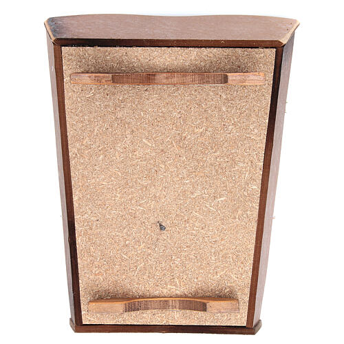 Bambinello Fontanini 85 cm resina con culla legno 7