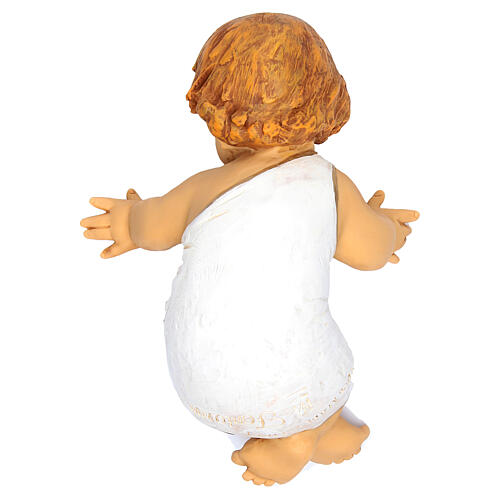 Menino Jesus resina com berço em madeira para Presépio Fontanini com figuras de altura Média 85 cm 5