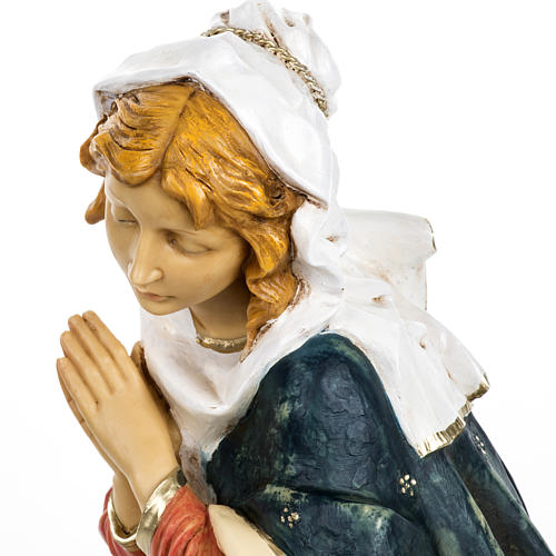 Virgem Maria para presépio Fontanini com figuras de altura média 65 cm resina 3