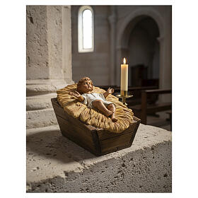 Menino Jesus resina para presépio Fontanini com figuras de altura média 65 cm