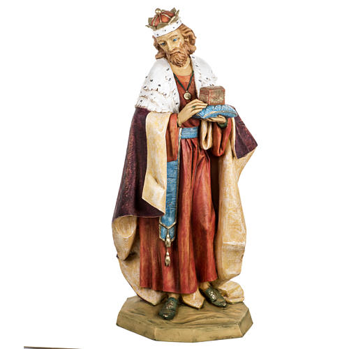 White Wise King in resin, 65cm by Fontanini 1