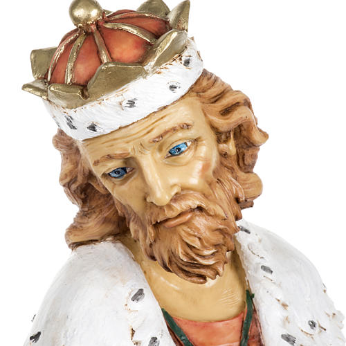 White Wise King in resin, 65cm by Fontanini 2