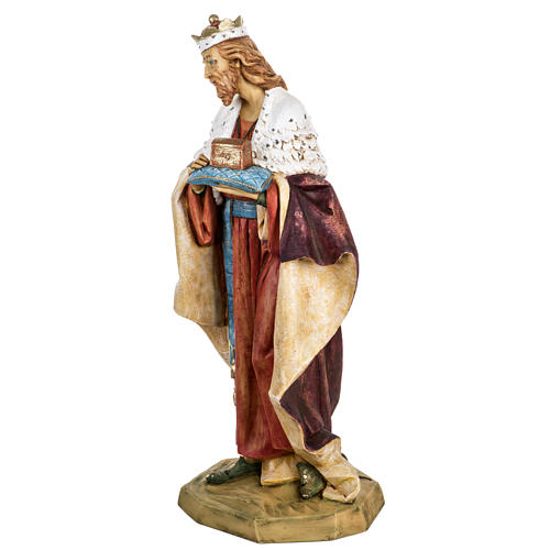 White Wise King in resin, 65cm by Fontanini 4
