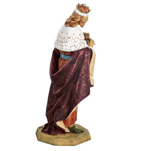 White Wise King in resin, 65cm by Fontanini 6