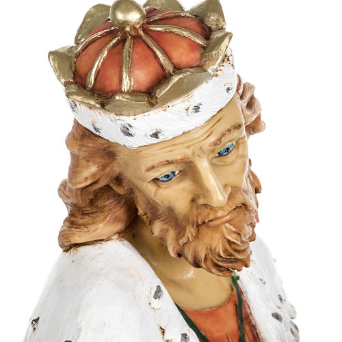 White Wise King in resin, 65cm by Fontanini 7