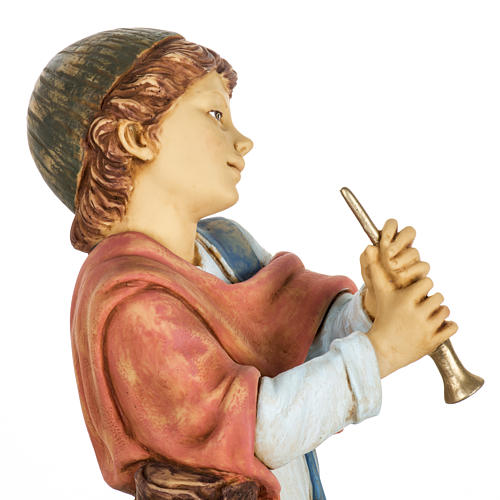 Joueur de flute crèche Fontanini 65 cm résine 5