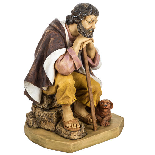 Shepherd with dog, 65cm by Fontanini 2