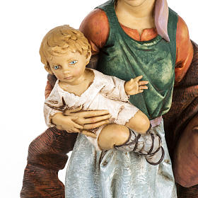Mutter Weihnachtskrippe, mit Kind, Fontanini 65 cm Harz
