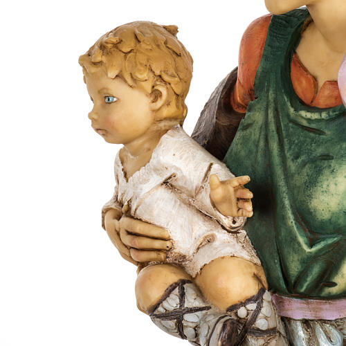 Woman with child in resin, 65cm by Fontanini 5