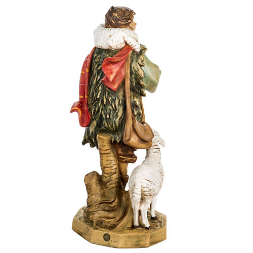 Shepherd with sheep in resin, 65cm by Fontanini 6