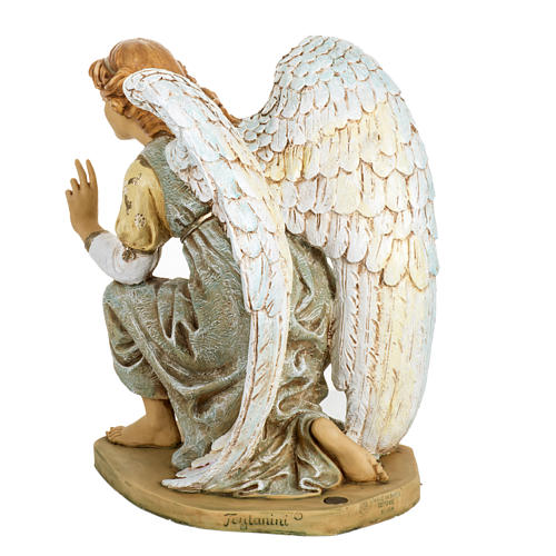 Sky blue kneeling angel, 65cm by Fontanini 5