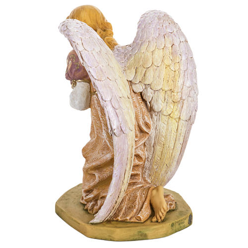 Anioł klęczący różowy 65 cm Fontanini 6