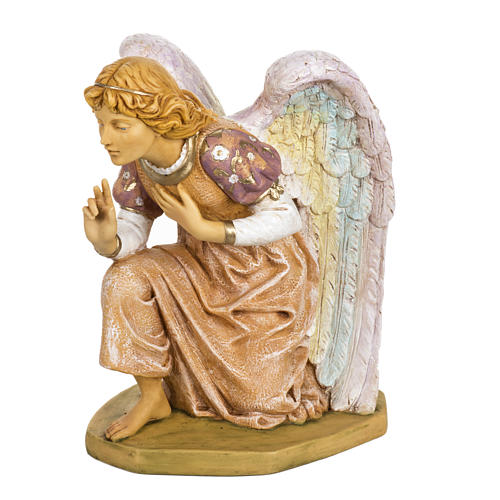 Pink kneeling angel, 65cm by Fontanini 3