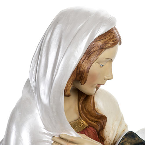 Virgem Maria 74x60x108 cm resina para Presépio Fontanini com figuras de altura média 180 cm 6