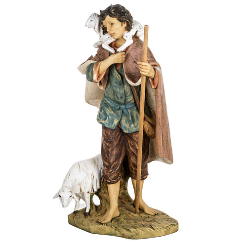 Pastor con cordero y oveja 85 cm. Fontanini 3