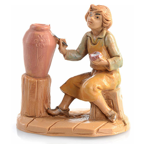 Shepherdess with vase, 6.5cm by Fontanini 1