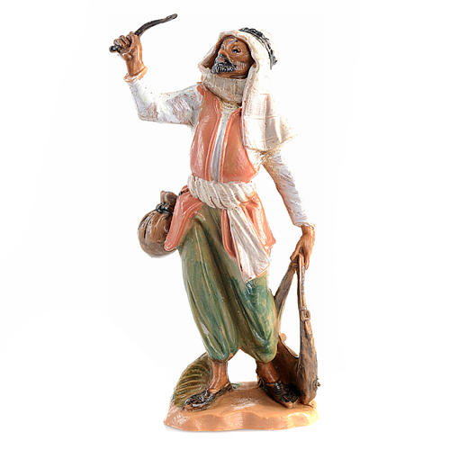 Pastor com chicote tipo madeira 6,5 cm Fontanini 1