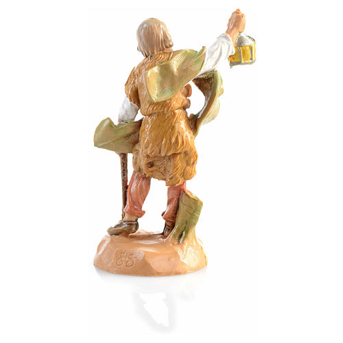 Pastor idoso com lanterna Fontanini 6,5 cm 4