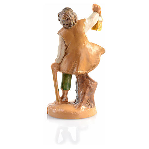 Statuette kleiner Schäfer mit Laterne Fontanini Krippe 6.5 4