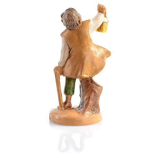 Statuette kleiner Schäfer mit Laterne Fontanini Krippe 6.5 2