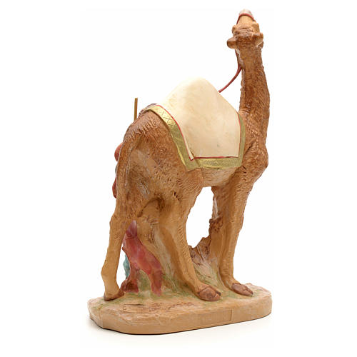 Camellero con camello para belén Fontanini con figuras de altura media 19 cm 3