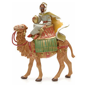 Roi maure avec chameau crèche Fontanini 12 cm