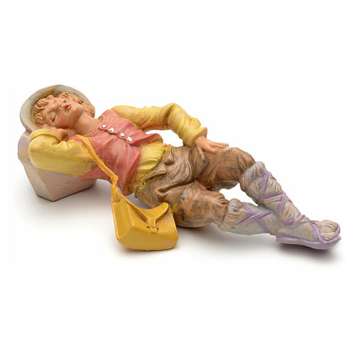 Figurine Chameau Couché Fontanini 12 Cm - Pour Crèche De Noël - Peinte à La Main - Fabriqué En Italie