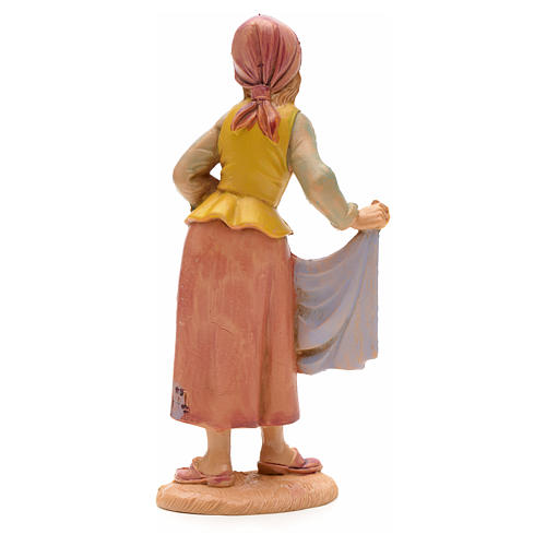 Shepherdess with cloth, 12cm by Fontanini 2